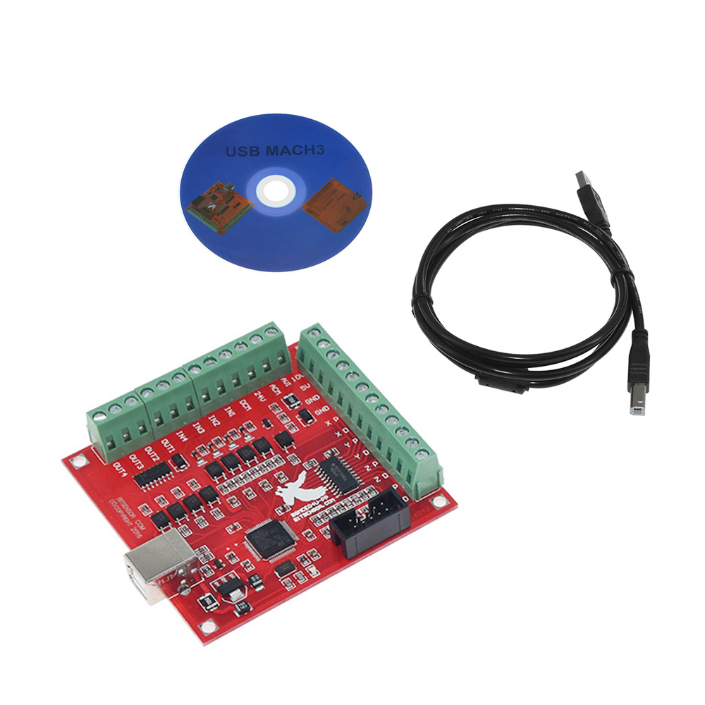 Mach3 Usb Cnc Controller 4 Axis 100Khz - MACH3 CNC USB 100Khz Breakout-Board 4