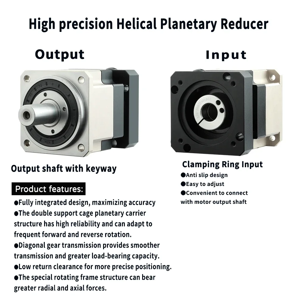 Planetary Gearbox Reducer Nema 23 34 - Helical Gear Nema23/Nema 34 Planetengetriebe Flansch-Servomotor