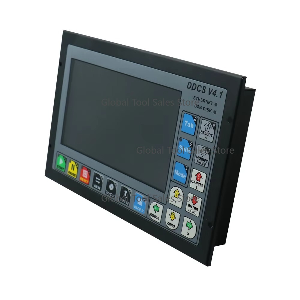 Ddcs V4.1 4 Axis Cnc Offline Controller - DDCS-V4.1 4-Achsen-Standalone-Motion-Controller Offline-Controller unterstützt 3-Achsen-/4-Achsen-USB-CNC-Controller-Schnittstelle für