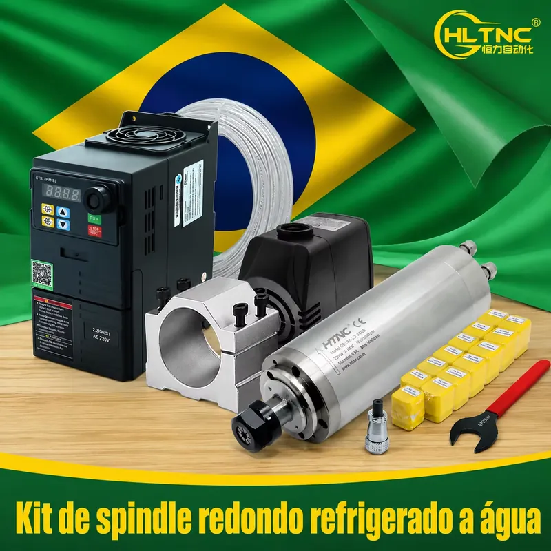 2.2Kw Water Cooled Spindle Kit Vfd - Brasilien exportiert 2,2 kW 220V 110V