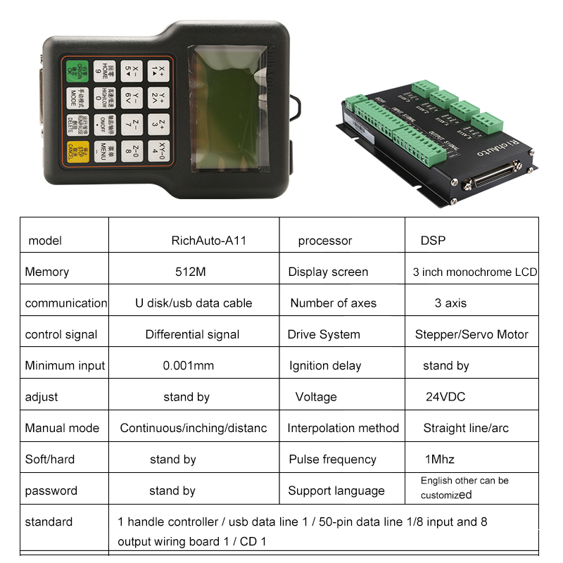 CNC Controller Richauto DSP A1 – Richauto A11 Dsp Controller 3 Axis Bewertung und Preis