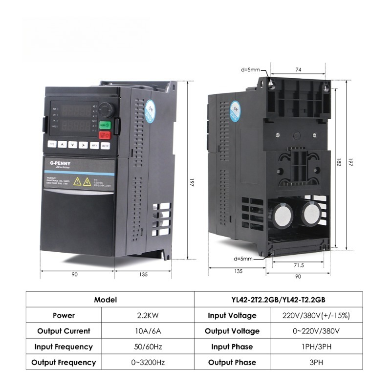 2,2 kW ER20 D80 12000 U/min/24 – 2.2Kw Water Cooled Spindle Kit Vfd Bewertung und Preis